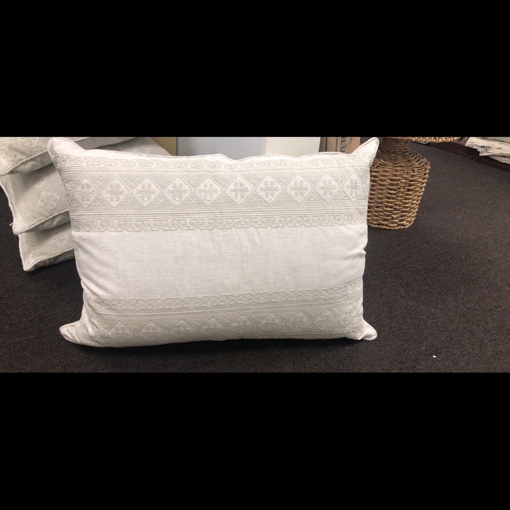 4 Custom Upholstered Ralph Lauren Down Pillows